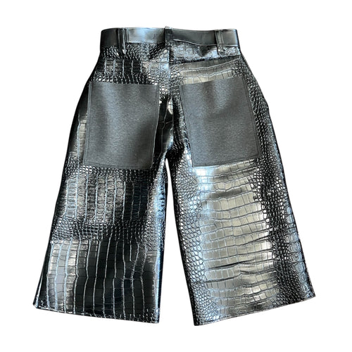 "BE.iT" Crock Skin Shorts